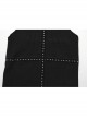 Black Simple Elastic Front Center Cross Pattern With Leather Collar Collar Punk Style Sleeveless Knitted Vest