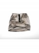 Handsome Black Coffee Color Tie Dye Knitted Back Hollow Punk Style Wasteland Hooded Sleeveless Vest