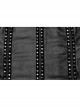 Sexy Black Laminated Front And Back Studded Webbing Decoration Punk Style Adjustable Suspender Dress