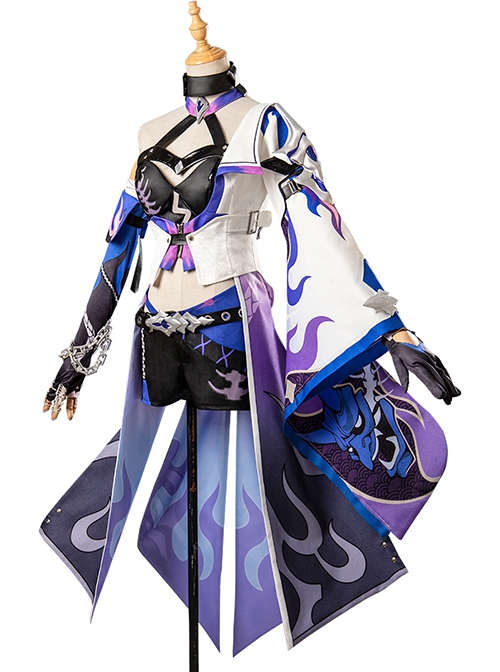 Game Honkai Star Rail Acheron Halloween Cosplay Costume Full Set