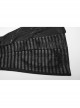Black Snake Print Taped PU Leather Shoulder Strap Punk Style Deep V-Neck Sleeveless Dress
