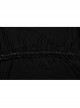 Personalized Black Elastic Mid Front Metal Chain Braid With Elastic Mesh Punk Style Slim Sleeveless Dress