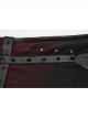 Black And Red See Through High Slit Chiffon Patchwork Tapered Belt Gothic Style Daily Skirt