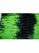 Black And Green Tie Dye Patchwork Taped Knit Front Drawstring Punk Style Hip Hugging Suspender Dress