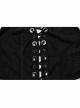 Sexy Halter Neck Backless Front Panel Tie With Pointed Hem Punk Style Personalized Vest