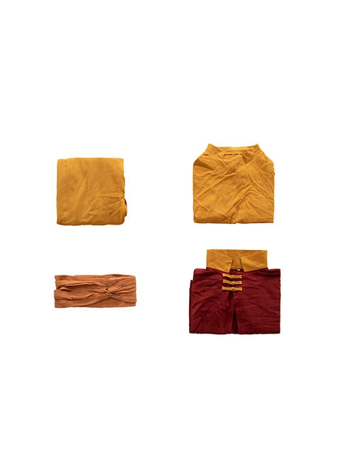 TV Drama Avatar The Last Airbender Aang Halloween Cosplay Costume Set Without Shoes