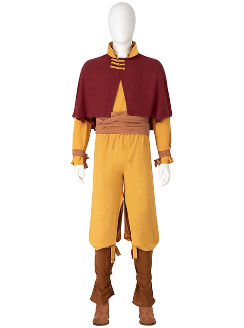 TV Drama Avatar The Last Airbender Aang Halloween Cosplay Accessories Brown Shoes