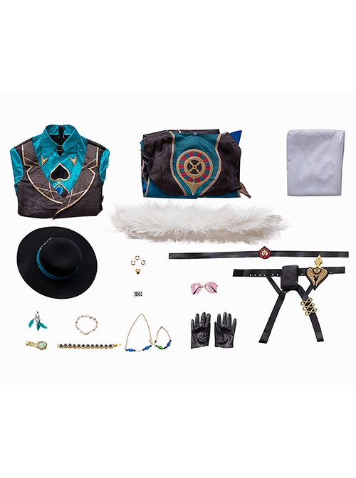 Game Honkai Star Rail Aventurine Halloween Cosplay Costume Full Set
