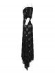 Black Daily Lace Hollow Appliqué With One Line Collar Gothic Slim Short Sleeved Dress