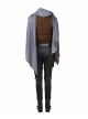 Rogue One A Star Wars Story Jyn Erso Halloween Cosplay Costume Dark Gray Trousers