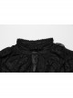 Loose Retro Black See Through Lace Gothic Long Sleeved Shirt