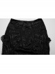 Black Slightly See Through Ruffles With Lace Woven Gothic Style Gorgeous Skirt
