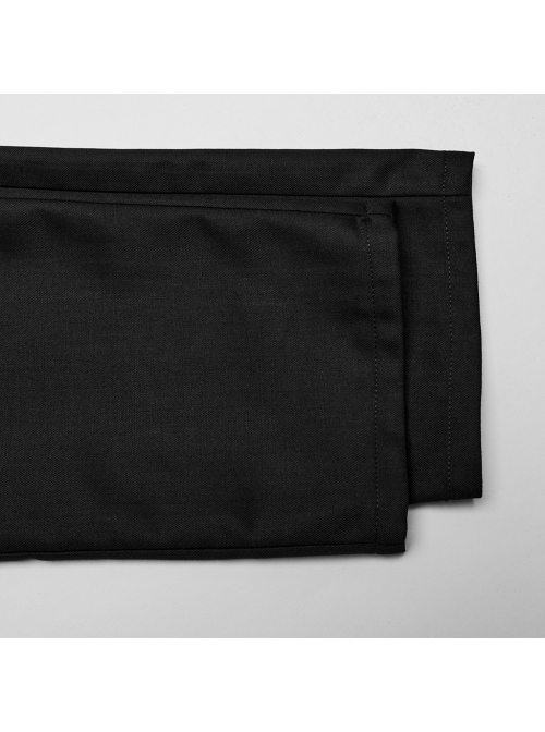 Black Simple Woven Suit Fit Punk Style Men's Cargo Trousers