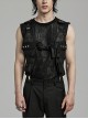 Handsome Adjustable Black Nylon With Clip Buckle Punk Style Men's Harness
