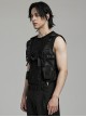 Handsome Adjustable Black Nylon With Clip Buckle Punk Style Men's Harness