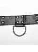 Personalized Black PU Patent Leather With Metal Buckle Link Punk Style Adjustable Harness