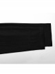 Handsome Black Simple Stretch High Collar Ear Hanging Punk Style Long Sleeve T-Shirt