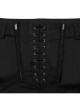 Black Simple Fit Non Elastic Woven String Punk Style Men's Trousers