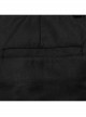Black Simple Fit Non Elastic Woven String Punk Style Men's Trousers