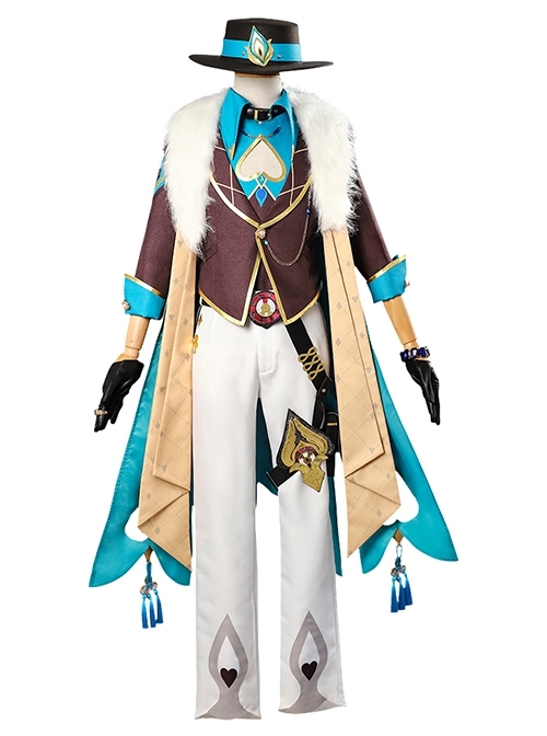 Game Honkai Star Rail Aventurine Halloween Cosplay Normal Version Costume Full Set