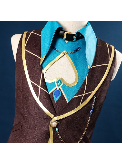 Game Honkai Star Rail Aventurine Halloween Cosplay Normal Version Costume Full Set