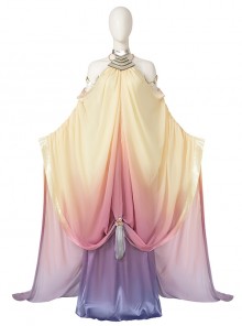 Star Wars Episode II-Attack Of The Clones Padme Amidala Halloween Cosplay Costume Formal Dress Set Without Headwears