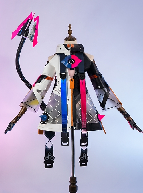 Game Honkai Impact 3 Delta Fervent Tempo Outfit Halloween Cosplay Costume Full Set