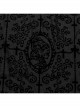 Simple Black Stretch Flocking Pattern Shoulder Webbing Decorated Gothic Style Men's Vest