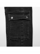 Black Simple Three Dimensional Rope Casual Punk Style Casual Trousers
