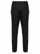 Irregular Black Micro Elastic Twill Splicing Mesh Fabric Eyelet Rope Decoration Punk Style Hollow Splicing Trousers