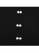 Daily Black Stretch Knit Front Center Stud Splicing Webbing Decoration Punk Style Men's Vest