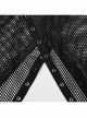 Handsome Black Mesh Sexy Hollow Punk Style Hooded See Through Vest