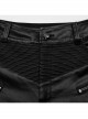 Personalized Black Elastic Taped Three Dimensional Punk Style Casual Trousers