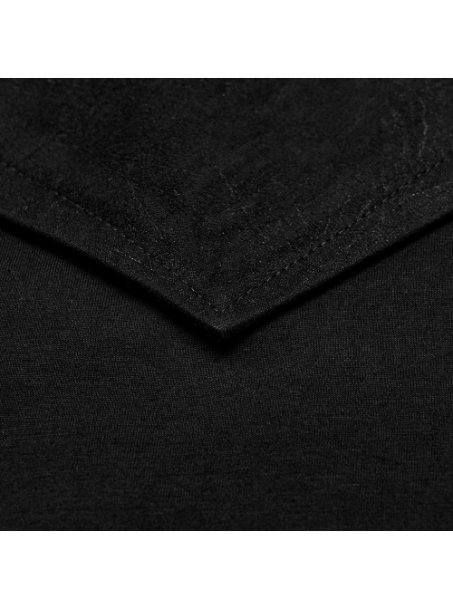 Black Hooded Stretch Knit Front Center Zip Punk Style Handsome Sleeveless Vest