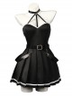 Frieren Beyond Journey's End Ubel Black Dress Halloween Cosplay Costume Full Set