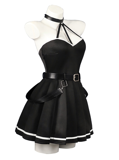 Frieren Beyond Journey's End Ubel Black Dress Halloween Cosplay Costume Full Set