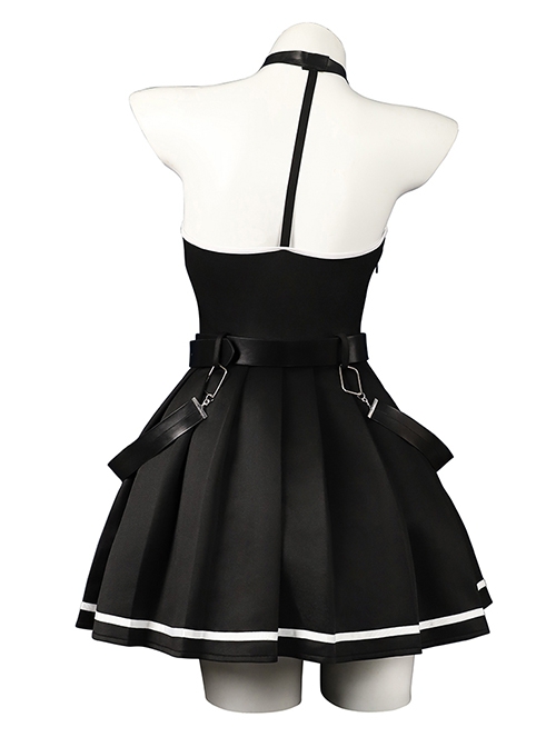 Frieren Beyond Journey's End Ubel Black Dress Halloween Cosplay Costume Full Set