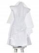 Joker 2 Folie à Deux Harley Quinn White Short Wedding Dress Halloween Cosplay Costume Full Set