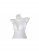 Joker 2 Folie à Deux Harley Quinn White Short Wedding Dress Halloween Cosplay Costume Full Set