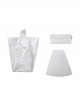 Joker 2 Folie à Deux Harley Quinn White Short Wedding Dress Halloween Cosplay Costume Full Set