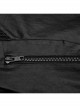 Black Stretch Woven Imitation Leather Shoulder Straps Widened Design Punk Style Handsome Long Sleeved Shirt