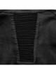 Black Stretch Woven Imitation Leather Shoulder Straps Widened Design Punk Style Handsome Long Sleeved Shirt