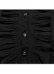 Gorgeous Black Lace Embroidery With Stretch Mesh Loose Gothic Balloon Sleeve Men's Shirt
