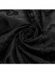 Black Lightweight Non Stretch Embroidered Gothic Fit Long Sleeve Floral Shirt