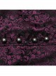 Black And Red Non Stretch Jacquard Woven Waist Side Eyelet String Gothic Style Slim Fit Color Block Vest