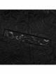 Black Asymmetrical Non Stretch Jacquard Woven With Bat Wing Clip On Gothic Style Men's Vest