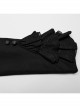Gorgeous Ruffled Black Non Stretch Twill Woven With Jacquard Chiffon Fake Two Piece Gothic Bat Collar Swallowtail Coat