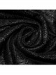 Black Tattered Knitted Patchwork Lace Center Front Ruffle With Bat Collar And Side Velvet Webbing Gothic Double Breasted Men's Cape