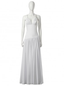 Joker 2 Folie à Deux Harley Quinn White Long Version Wedding Dress Halloween Cosplay Costume Full Set