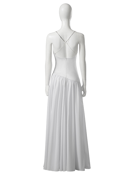 Joker 2 Folie à Deux Harley Quinn White Long Version Wedding Dress Halloween Cosplay Costume Full Set